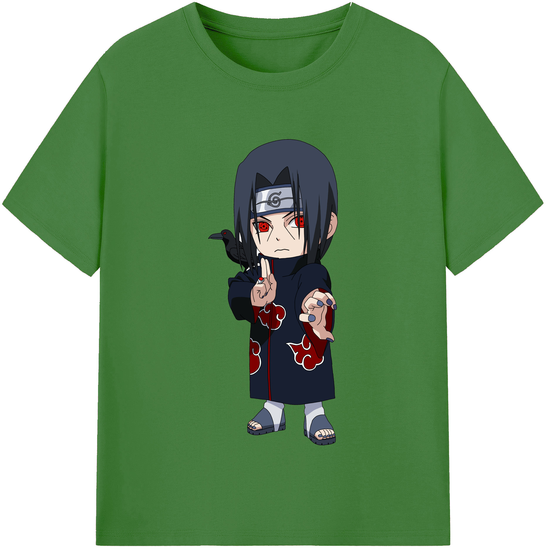 （画像用） NARUTO -ナルト- うちは イタチ Uchiha Itachi レディースカジュアルプリントTシャツ（綿100％）